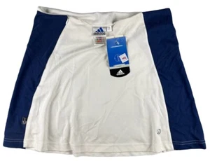 Vintage 2001 Adidas Climalite White/Blue Tennis Skirt Women's Size 14 - NEW NWT - Picture 1 of 6