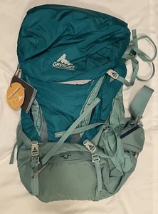 Gregory Hiking Backpack Carin 58 MED Teal Green Backpacking 60L GM59880 - Picture 1 of 5