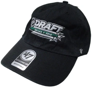 Neu '47 Marke Dallas Stars Hockey Mütze/Kappe 2018 NHL Draft Neu mit Etikett verstellbar schwarz - Bild 1 von 8