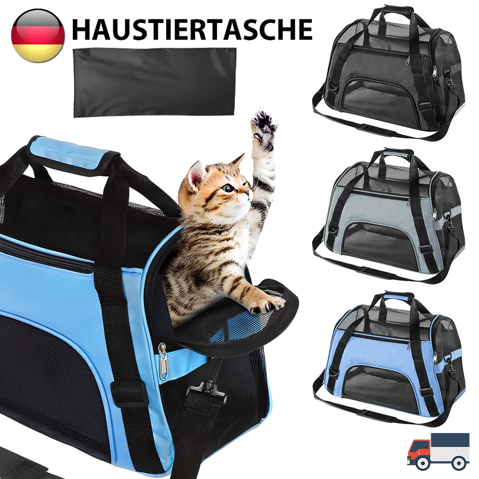 Hundetransportbox Hundebox Hundetasche Katzenbox Autotransportbox Faltbar Neu - Bild 1 von 4