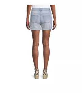 Time and Tru Women's Mid Rise Cuffed 4" Denim Short size 14 - Picture 1 of 7