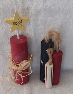 Feuerwerk Deko aus Holz Handarbeit - Bild 1 von 2