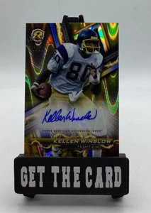 2023 Topps Chrome Resurgence Kellen Winslow Autograph /50! Gold Lava Wave - Picture 1 of 3