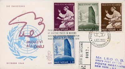 Vaticano 416-419 FDC Papa Paulo VI Veneza - Imagem 1 de 2