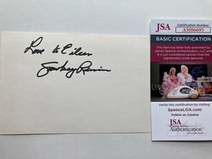 SMOKEY ROBINSON signed 4x6 card "GRAMMY AWARD WINNER,"THE MIRACLES  JSA #AM06695
