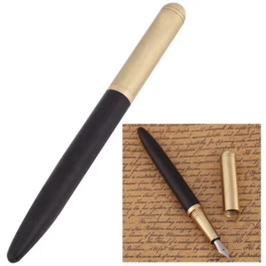 Portable 0.7mm Fountain Pen Wooden +Stainless Steel Business Pen Practical - Picture 1 of 8