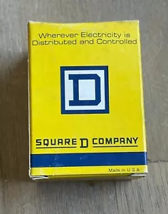 SQUARE D CLASS 9001 TYPE GO-3 RED PUSH BUTTON DOUBLE CIRCUIT 75261 NEW IN BOX - Picture 1 of 5