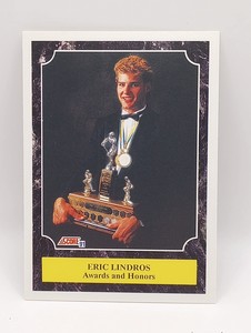 ERIC LINDROS Philadelphia FLYERS 1991-92 SCORE Awards & Honors HOCKEY CARD #330