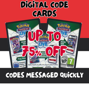 Pokemon TCG Online / Live Code Cards - Virtual Packs - Codes Messaged Fast