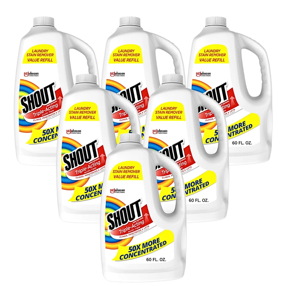 Triple-Acting Laundry Stain Remover Liquid Refill, 60 fl oz - Image 1 of 4