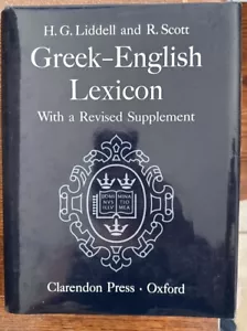 Greek-English Lexicon, Hardcover by Liddell, Henry George; Scott, Robert; Jon... - Imagen 1 de 5