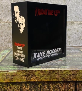 Jason Mask Friday the 13th Kane Hodder Autograph Mask Display Case Custom - Imagen 1 de 6