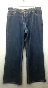 Capture Size 14 Dark Wash Flared Leg Stretch Denim Jeans - Picture 1 of 8