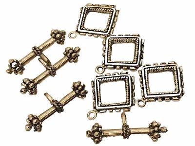 Cierres de palanca de plata antiguos Blue Moon hallazgos Cantidad: 8 Foto 1 de 2