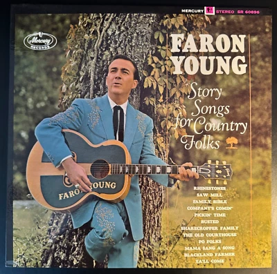 FARON YOUNG - STORY SONGS FOR COUNTRY FOLKS 1964 Stereo Honky Tonk LP - NM - Image 1 of 4