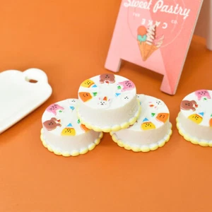 2Pcs 1/12 Dollhouse Simulation Cartoon Cake Dollhouse Mini Dessert AccessoriJO - Picture 1 of 10