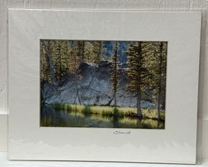 Foto mate firmada por Sherrill de colección 8x10 Hoffer Lakes Oregon bosque arte paisajístico - Imagen 1 de 4