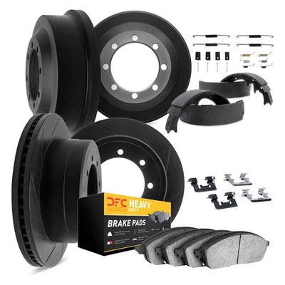For Plymouth PB300 Van 74 Brake Kit DFC Slotted Front & Rear Brake Kit w Heavy Foto 1 de 3