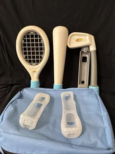 Nintendo Wii Nerf Sports, Golf Club, Tennis Racket, Baseball Bat w/ Bag - Picture 1 of 7