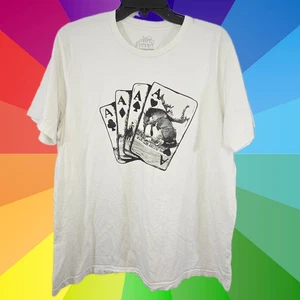 Tarjetas de juego Rodeo Bronco - Camiseta blanca de vaquero - Talla XL - Imagen 1 de 6