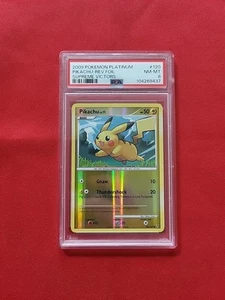 Pokémon: Pikachu #120/147 Reverse Holo Platinum Supreme Victors 2009 - PSA 8 - Picture 1 of 22