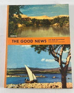 1955 The Good News New Testament ABS Illustrated Bible Photos Maps - Imagen 1 de 10