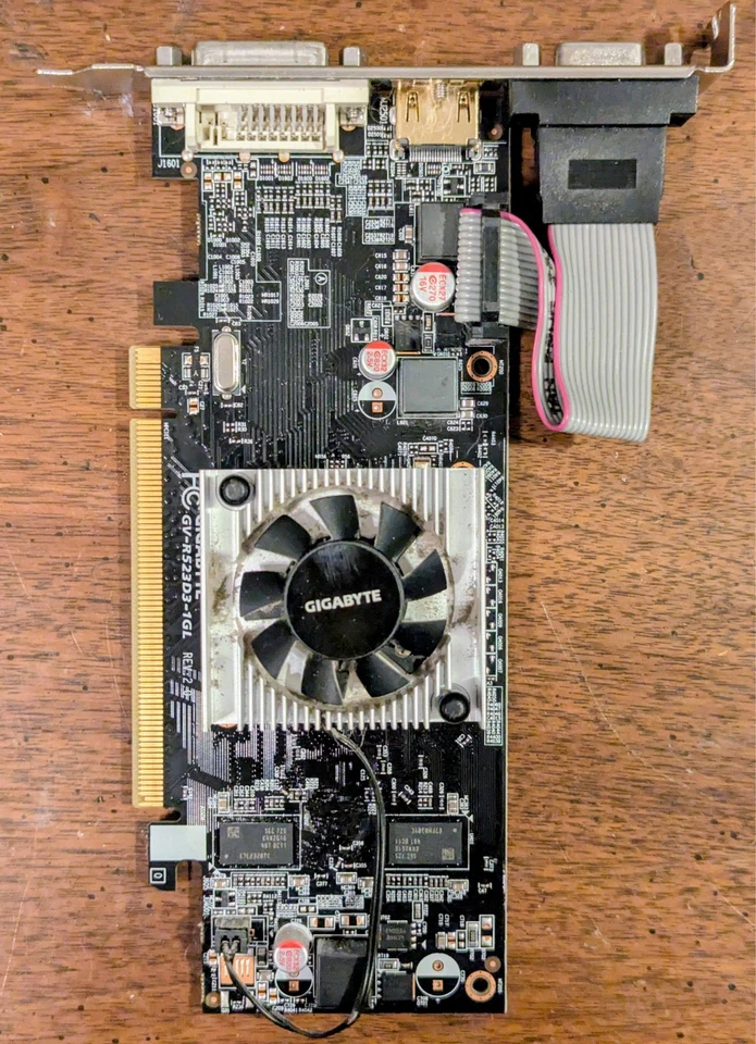 Gigabyte Radeon R5 230 1GB DDR3 Graphics Card - HDMI VGA DVI Ports - Image 1 of 1