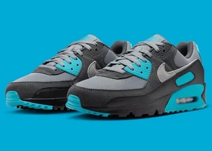 Nike Air Max 90 Wolf Grey/Dusty Cactus Blue Men’s Size US 9 Casual Sneakers New✅ - Picture 1 of 8