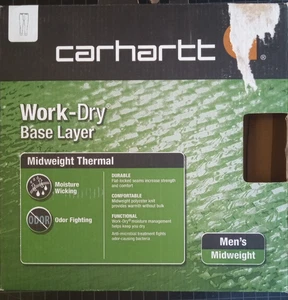 NWT CARHARTT Men's XL Regular Midweight Base Layer Bottom Black - Picture 1 of 4