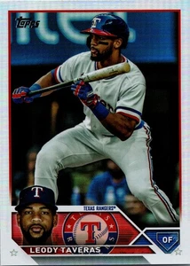 Leody Taveras #US257 - Rainbow Foil - 2023 Topps Update - Texas Rangers - Picture 1 of 2