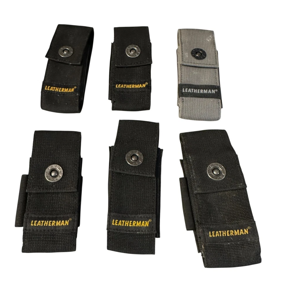Lote de 6 fundas de nailon Leatherman genuinas solo cierre a presión Foto 1 de 2