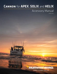 Humminbird Cannon Optimum for Apex Solix Helix Operators Manuals -38 Pages - Picture 1 of 2