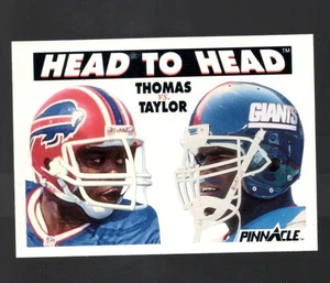 Thurman Thomas vs. Lawrence Taylor Head To Head 1991 Pinnacle #354 - Bild 1 von 3