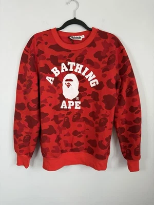 NWOT! A Bathing Ape Size XL • Red Camo Pullover Sweatshirt - Image 1 of 4