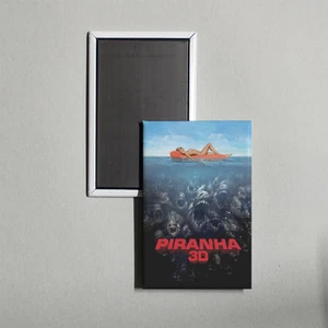 Piranha 3D Mini Movie Poster Fridge Locker Magnet - Picture 1 of 2