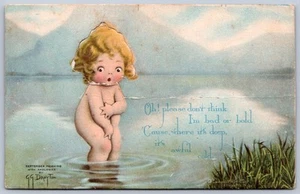 K27/ Carte postale intéressante c1910 Klever Kard Die Cut-out Standup Drayton 134 - Photo 1/4