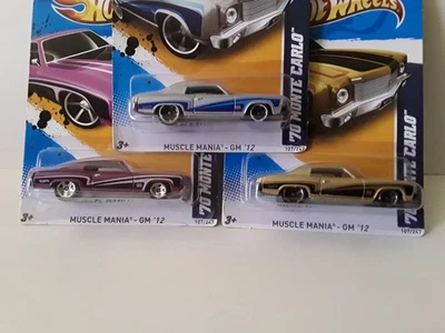 Hot Wheels 1970 Chevy Monte Carlo lote de 3 Muscle Mania GM '12 Foto 1 de 4