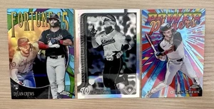 2025 Topps Chrome - Dylan Crews #146 Negative Refractor (RC). Nationals 3 Card - Picture 1 of 4