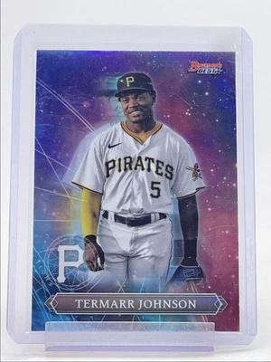 TERMARR JOHNSON 2023 BOWMAN'S BEST ASTRAL PROJECTIONS PIRATES Q3847 - Image 1 of 2