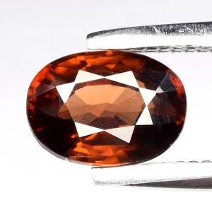 💎 0.91ct 6x4.5mm VS Oval Natural Orange Zircon - Unheated, Africa Gemstone - Picture 1 of 4