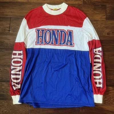 Редкая винтажная футболка 80-х Honda Team International для мотокросса гоночной одежды Vmx - Изображение 1 из 3