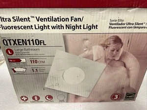 NUTONE QTXEN110FL SILENT EXHAUST FAN/LIGHT - Picture 1 of 4