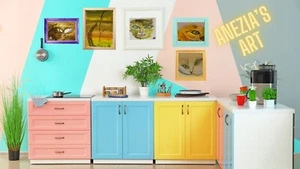 Cat Paintings - Sunshine Friends 5 pcs (Set) - Picture 1 of 15
