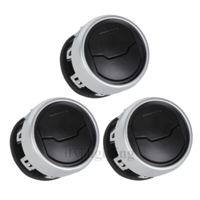 3 piezas interior tablero central aire acondicionado ventilación salida persiana para Ford Mustang 2015-2020 Foto 1 de 4