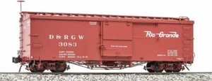 Accucraft / AMS AM2201-3x Box Car - D&RGW Flying Rio Grande, 1:20.3 Stairs NEW - Picture 1 of 1