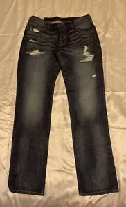 Abercrombie & Fitch Jeans Herren 34x34 A&F Slim Straight Button Fly Distressed - Bild 1 von 20