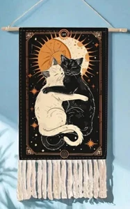 Arazzo per gatti abbracci celesti - 20"x28" - ottimo regalo per gli amanti dei gatti - Foto 1 di 6