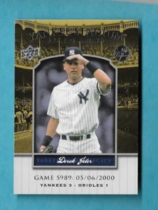 DEREK JETER - New York Yankees - 2008 UD YANKEE STADIUM LEGACY COLLECTION 5989 - Foto 1 di 2