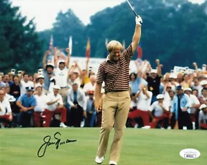 JACK NICKLAUS GOLDEN BEAR MASTERS AUTOGRAPHED SIGNED PGA GOLF 8X10 PHOTO COA 3 - Picture 1 of 2