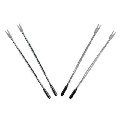 Tenedores de mariscos de acero inoxidable de 6,8" tenedores de cangrejo herramienta de mariscos patas de cangrejo selección 4 piezas Foto 1 de 4